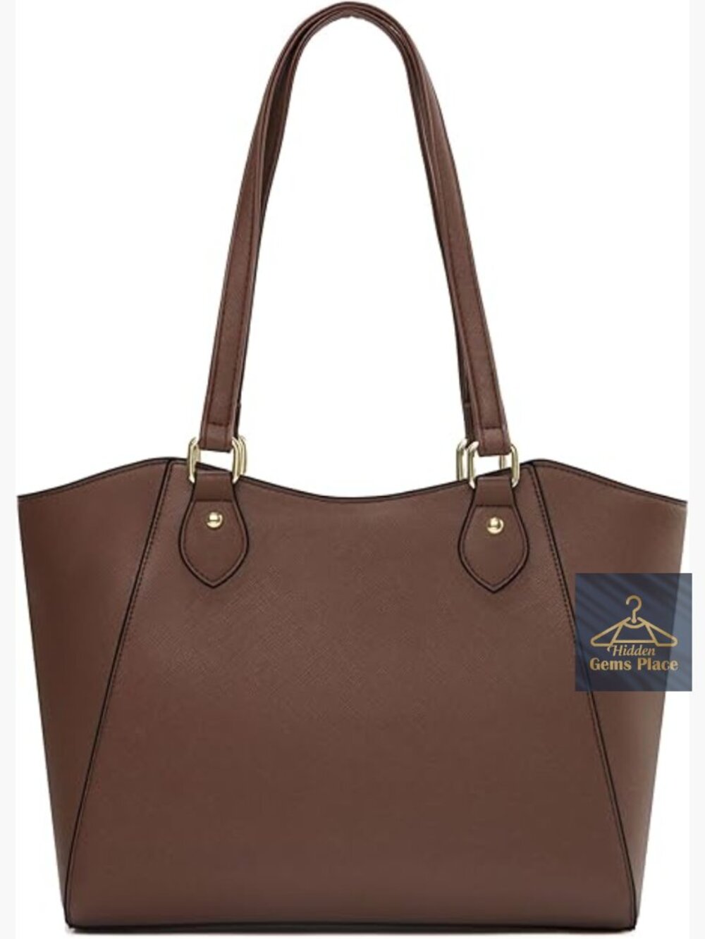 Large Tote Bag with Zipper Vegan Leather Shoulder Purse Women Handbags